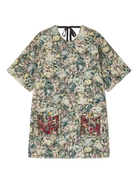 mini tapestry kimono dress by GANNI