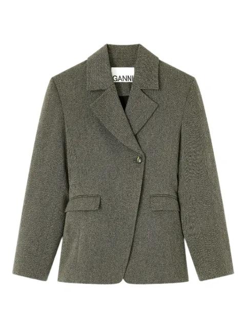 notched-lapels blazer by GANNI