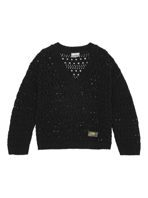 open-knit sweater by GANNI