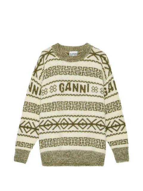patterned sweater by GANNI