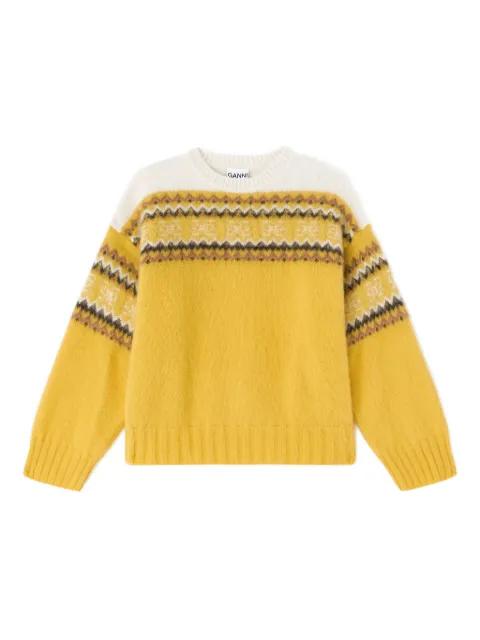 patterned sweater by GANNI