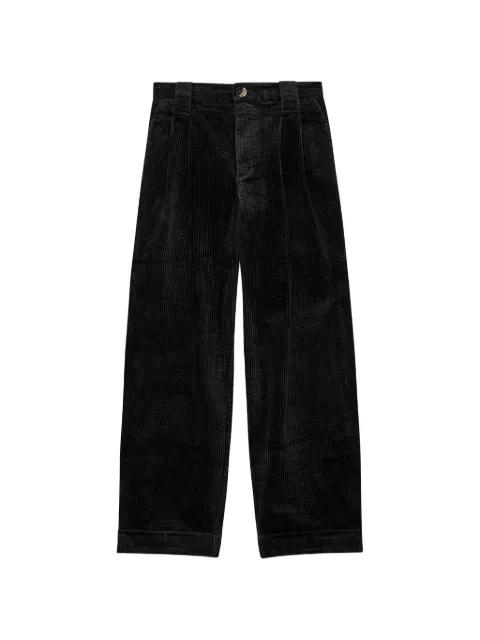 pleated corduroy trousers by GANNI