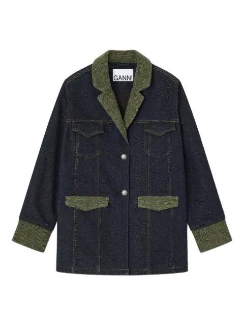 pocket collared jacket by GANNI