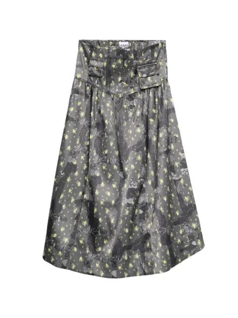 pocket floral maxi skirt by GANNI