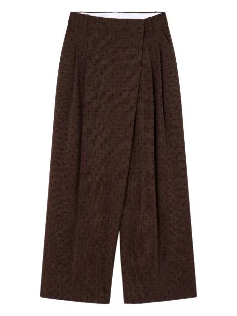 polka-dot pleated trousers by GANNI