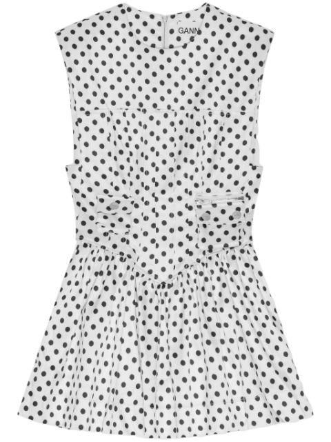 polka dot-print mini dress by GANNI