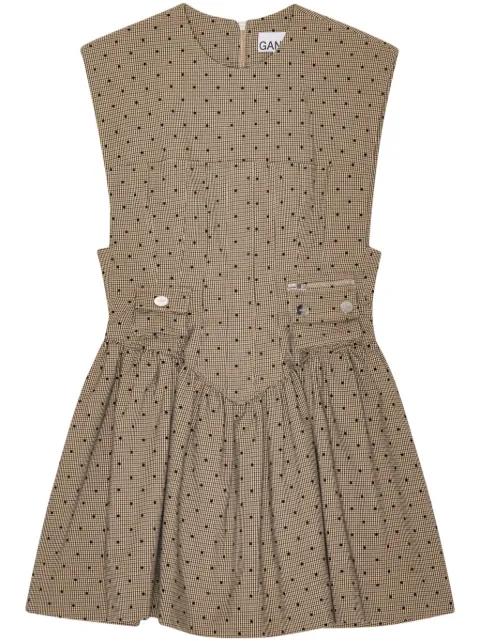 polka dot-print minidress by GANNI