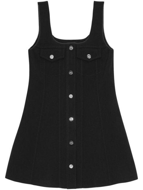 press-stud fastening mini dress by GANNI