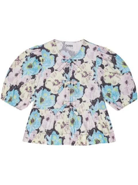 printed blouse by GANNI