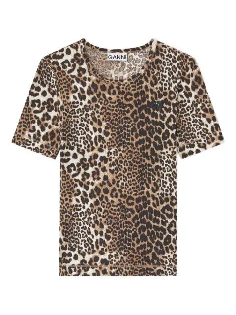 rib short-sleeve T-shirt by GANNI