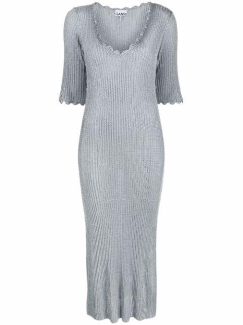 ribbed-knit dress by GANNI