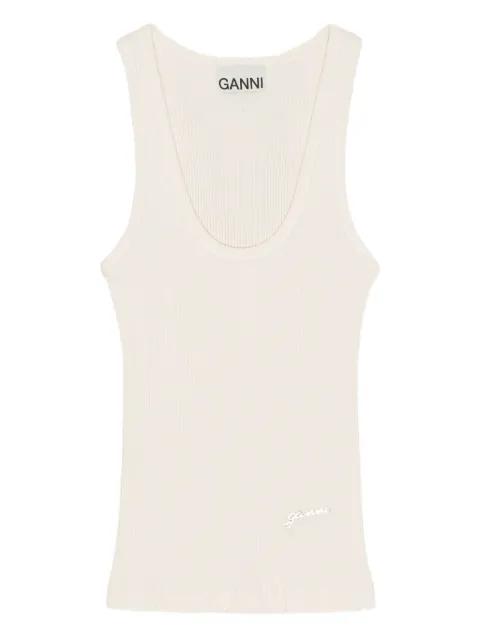 ribbed tank top by GANNI