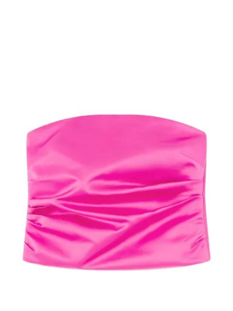 ruched bandeau top by GANNI