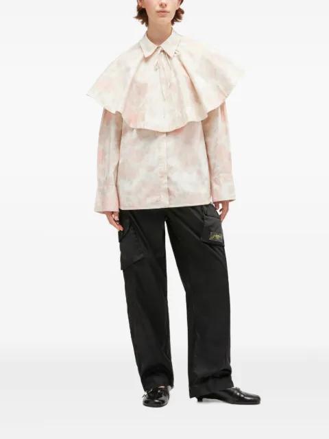 ruffled cotton shirt by GANNI