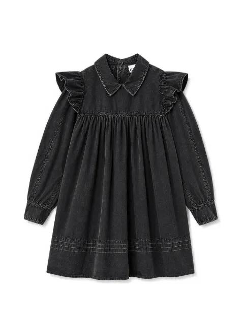 ruffled washed mini dress by GANNI