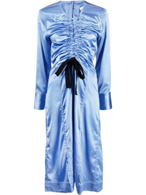 satin midi dress by GANNI