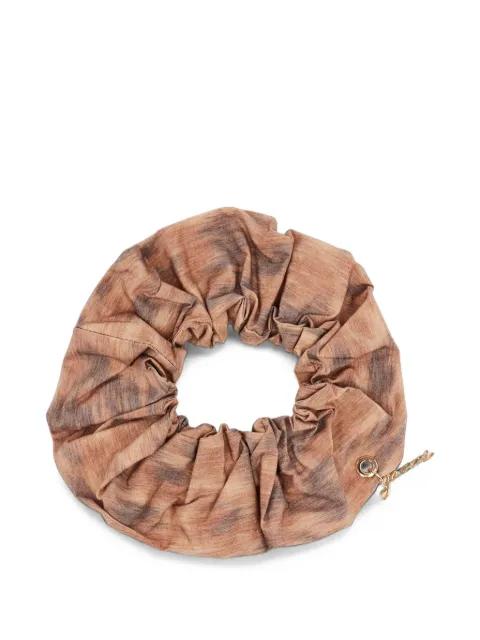 scrunchie in printed cotton by GANNI