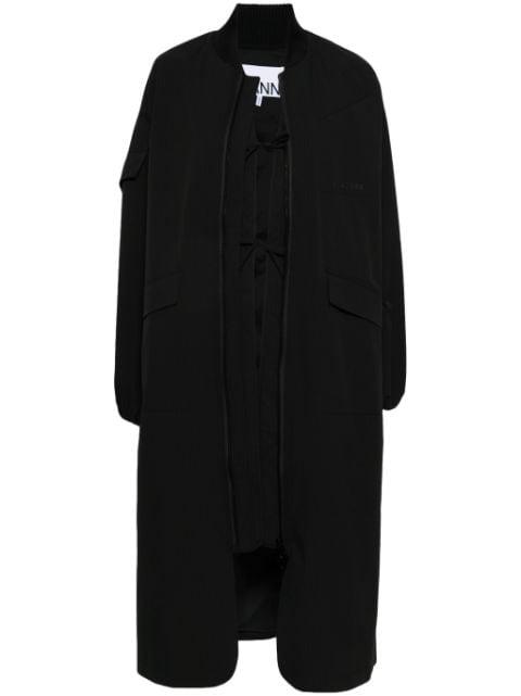 seersucker parka coat by GANNI