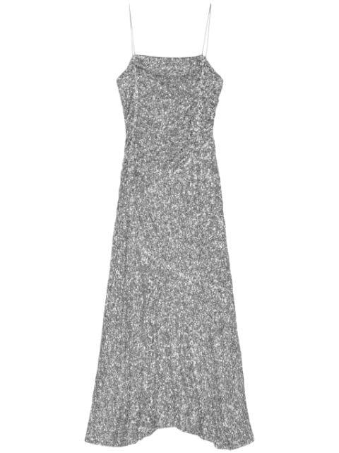 sequin-embellished maxi dress by GANNI