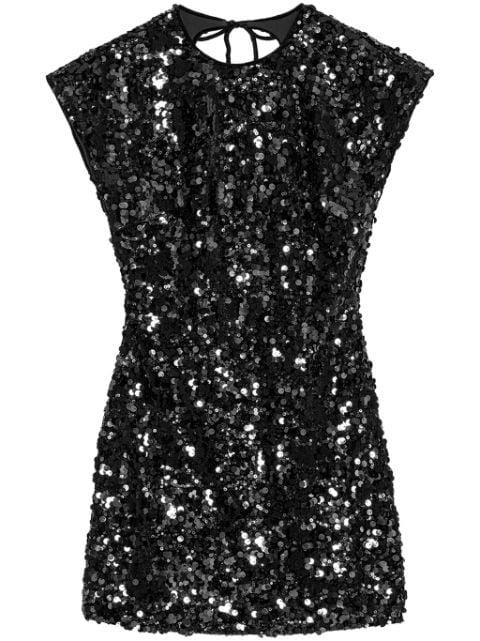 sequin-embellished mini dress by GANNI