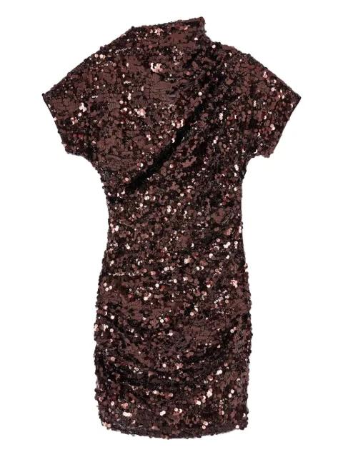 sequin short-sleeve mini dress by GANNI