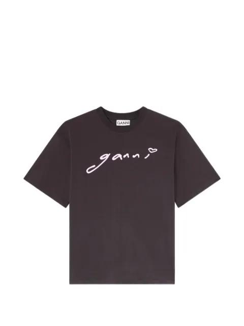 signature T-shirt by GANNI