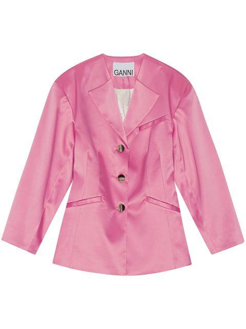single-breasted blazer by GANNI