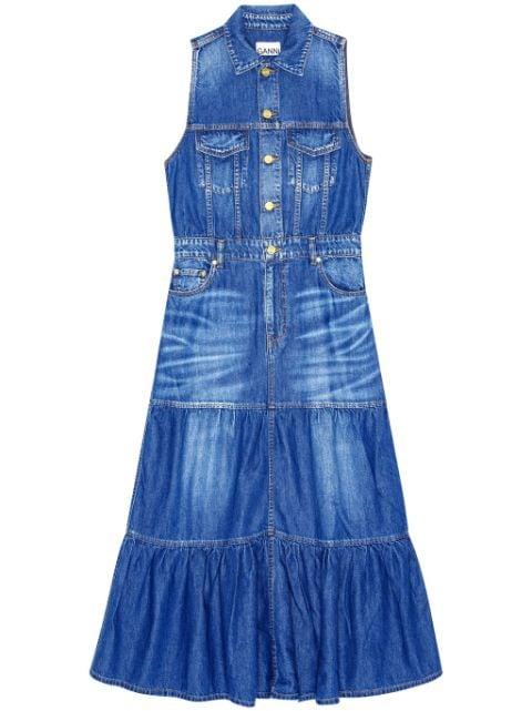sleeveless denim dress by GANNI
