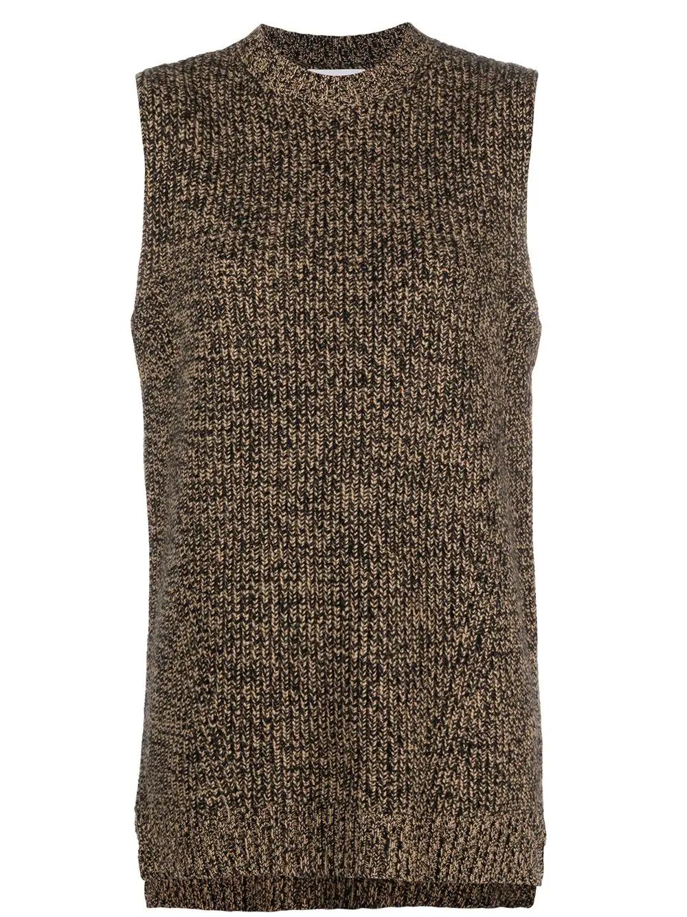 sleeveless mock neck jumper by GANNI