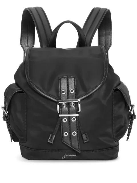 small buckled backpack by GANNI