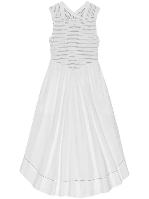 square-neck midi dress by GANNI