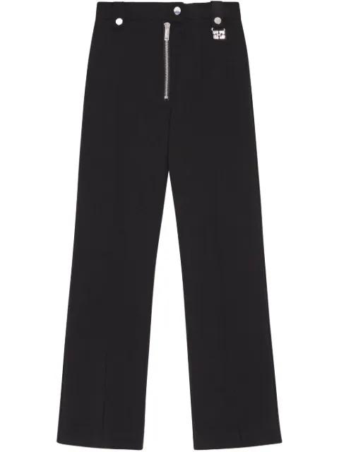 straight-leg trousers by GANNI