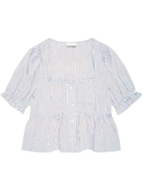 striped blouse by GANNI