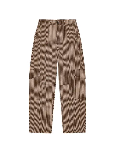 striped cargo trousers by GANNI