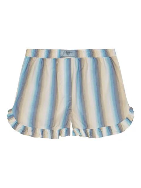 striped shorts by GANNI
