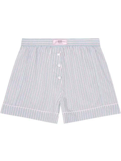 striped shorts by GANNI