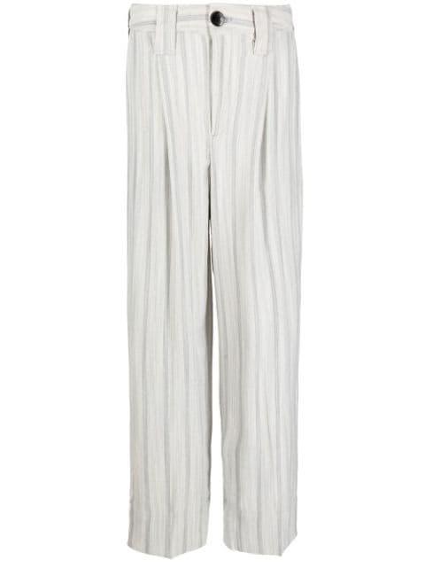 striped suiting trousers by GANNI