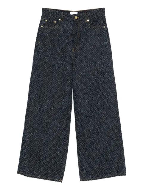 textured jeans by GANNI