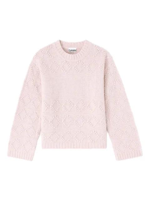 textured sweater by GANNI