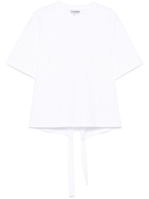 tied-up T-shirt by GANNI