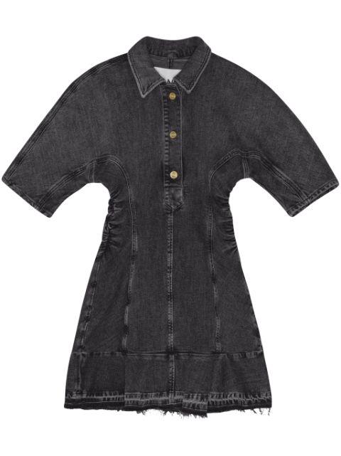 tint-edge denim mini dress by GANNI