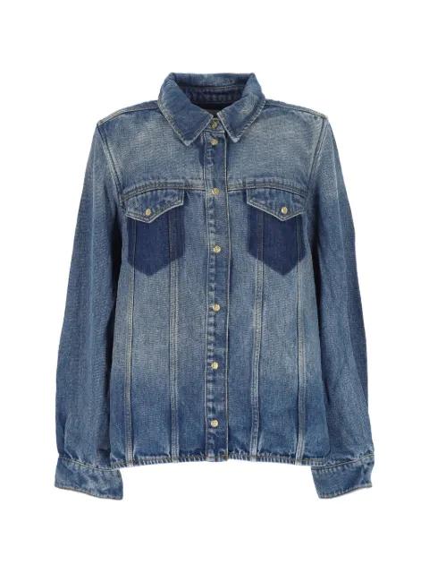 tinted wash pocket shirt by GANNI