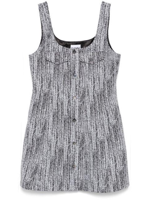 tweed mini dress by GANNI