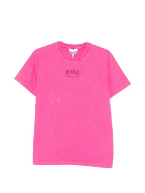 washed effect T-shirt by GANNI