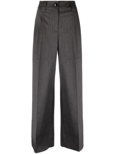 wide-leg tailored trousers by GANNI