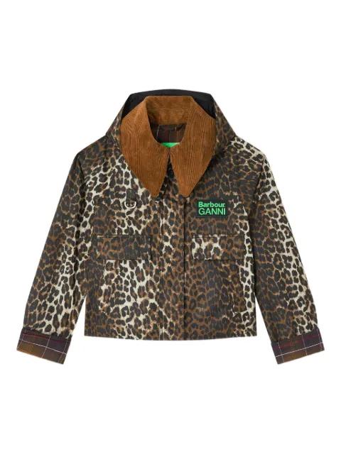 x Barbour corduroy-collar jacket by GANNI