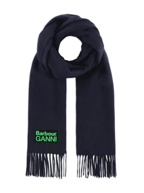 x Barbour fringe scarf by GANNI