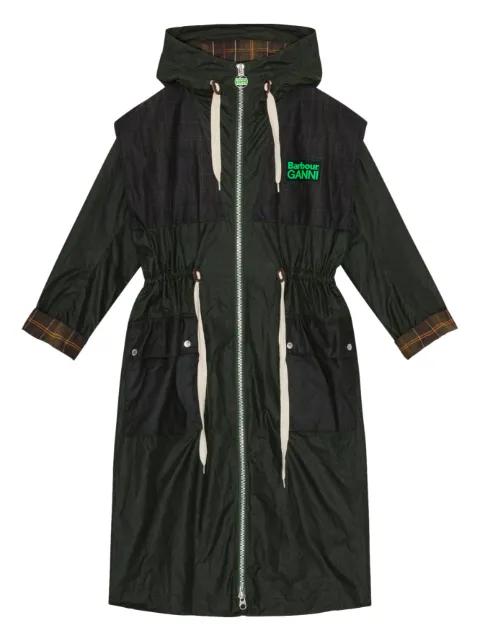 x Barbour hoodied coat by GANNI
