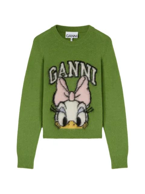 x Disney Daisy Duck crew-neck sweater by GANNI