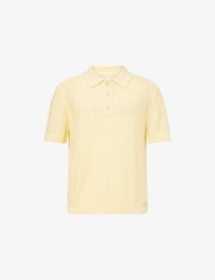 Checked Linen and Cotton-Blend Polo Top by GANT